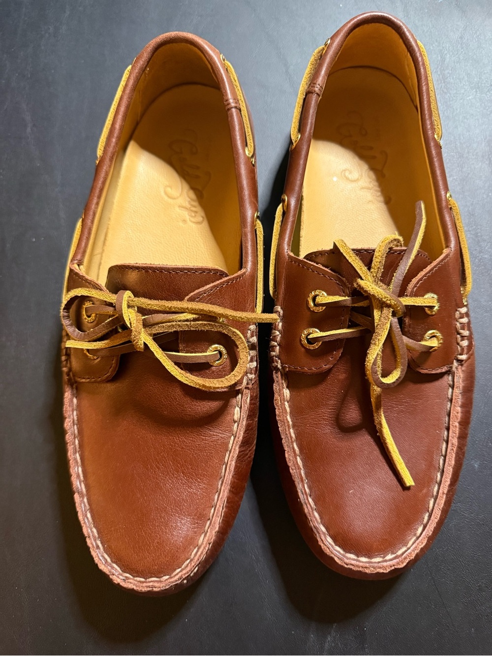 Sperry Top-Sider Gold Cup A/O 2-Eye Boat Shoes - Men’s Brown Leather Size 8